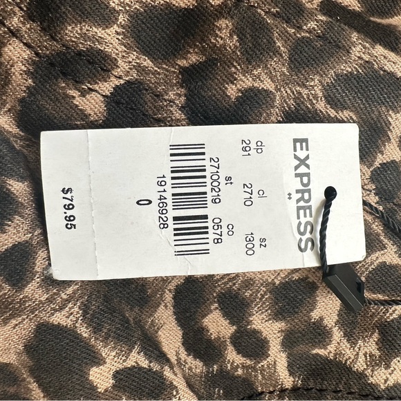 Leopard Print Express Jeans - Picture 7 of 9